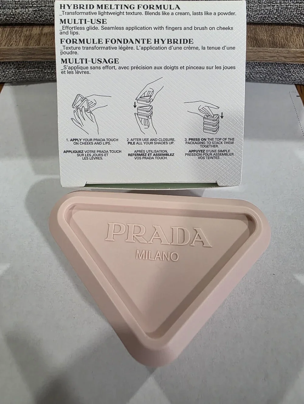 Prada Touch Cream-to-Powder Blush 072 DAHLIA/NUDE PINK. BNIB💥NEW💥